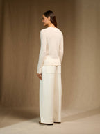 Pull Col Rond Whitney - Ivoire
