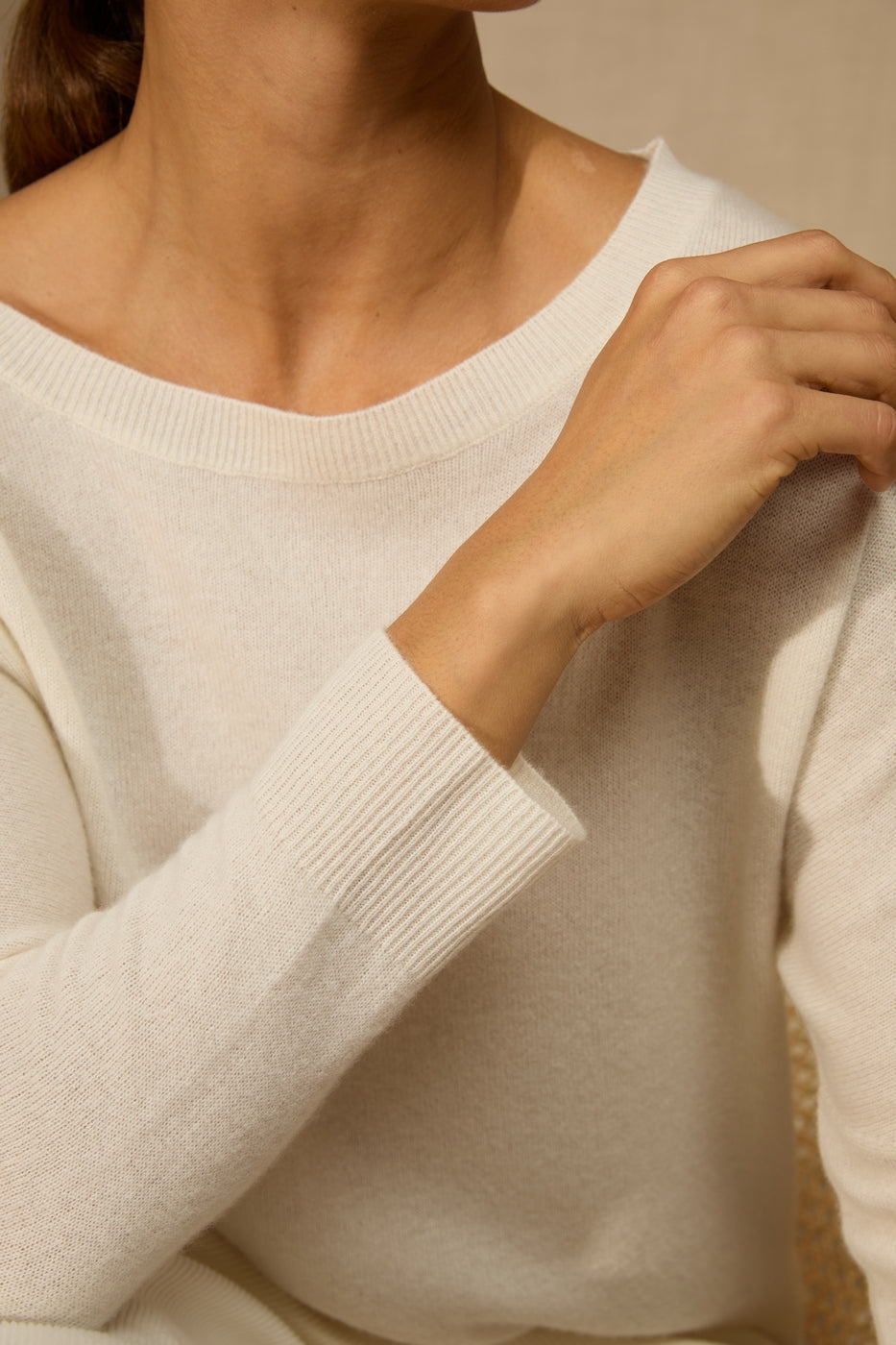 Pull Chauve Souris Molly - Ivoire