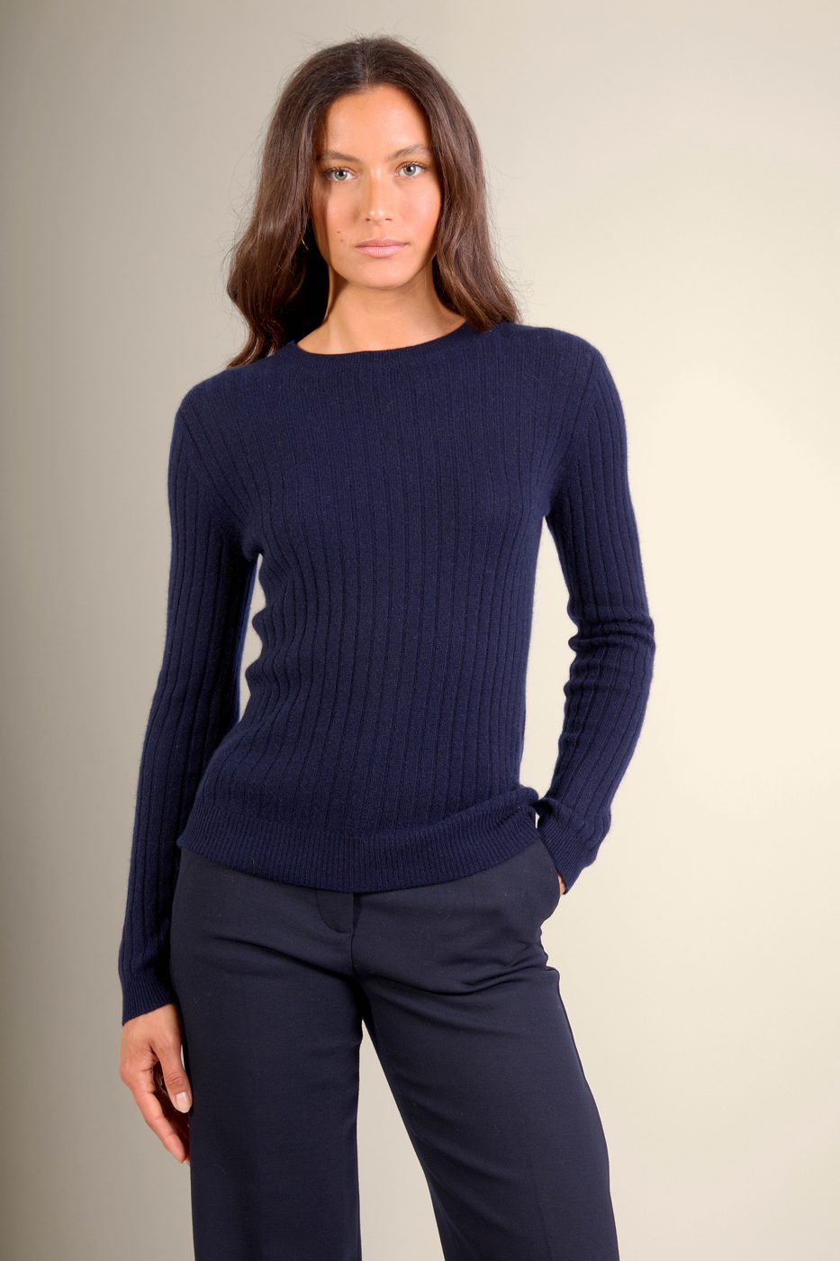 Pull Col Rond Kylie - Marine