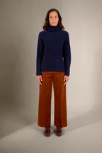 Pull Col Roulé Cevaro - Marine