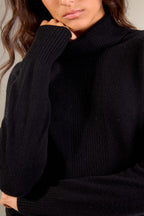 Pull Col Roulé Florivien - Noir