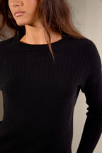 Pull Col Rond Amvira - Noir