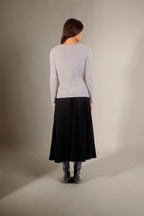 Cardigan Col V Paige - Nuage Chiné
