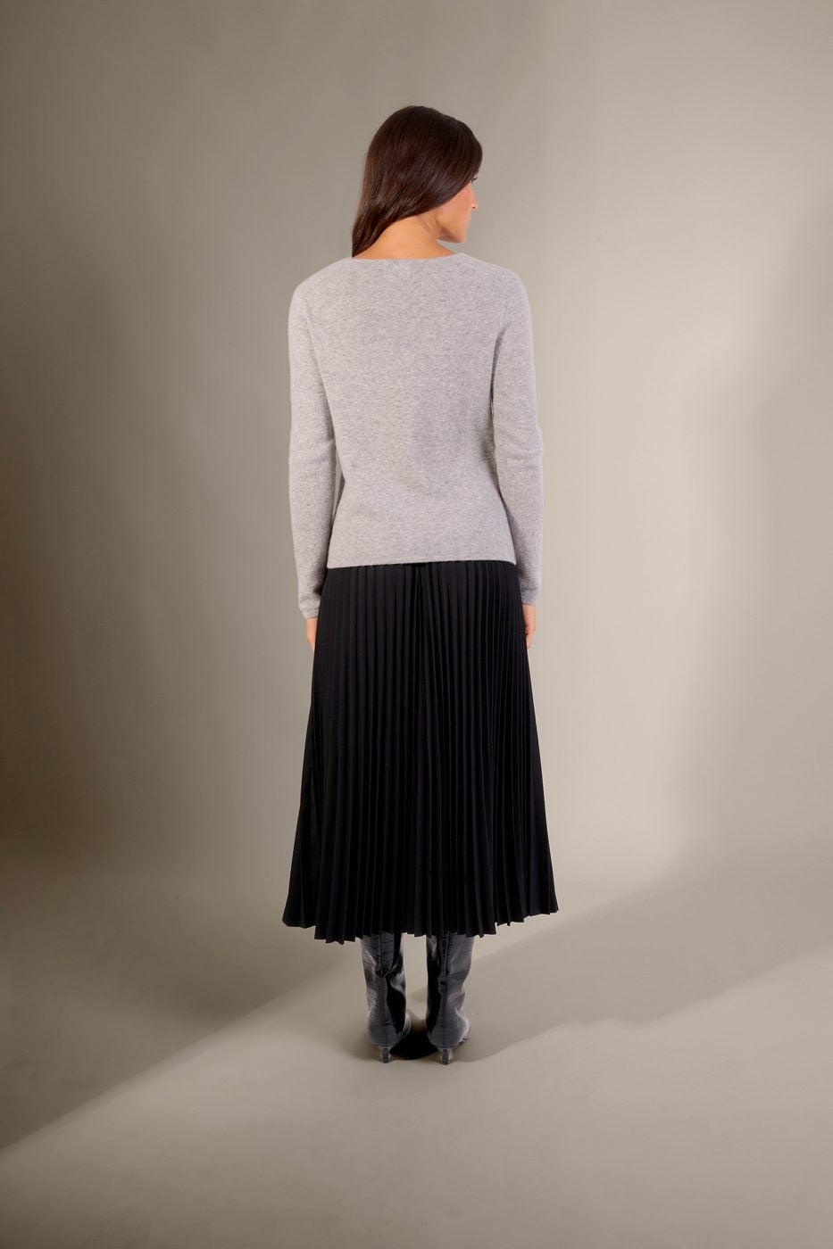 Cardigan Col V Paige - Nuage Chiné
