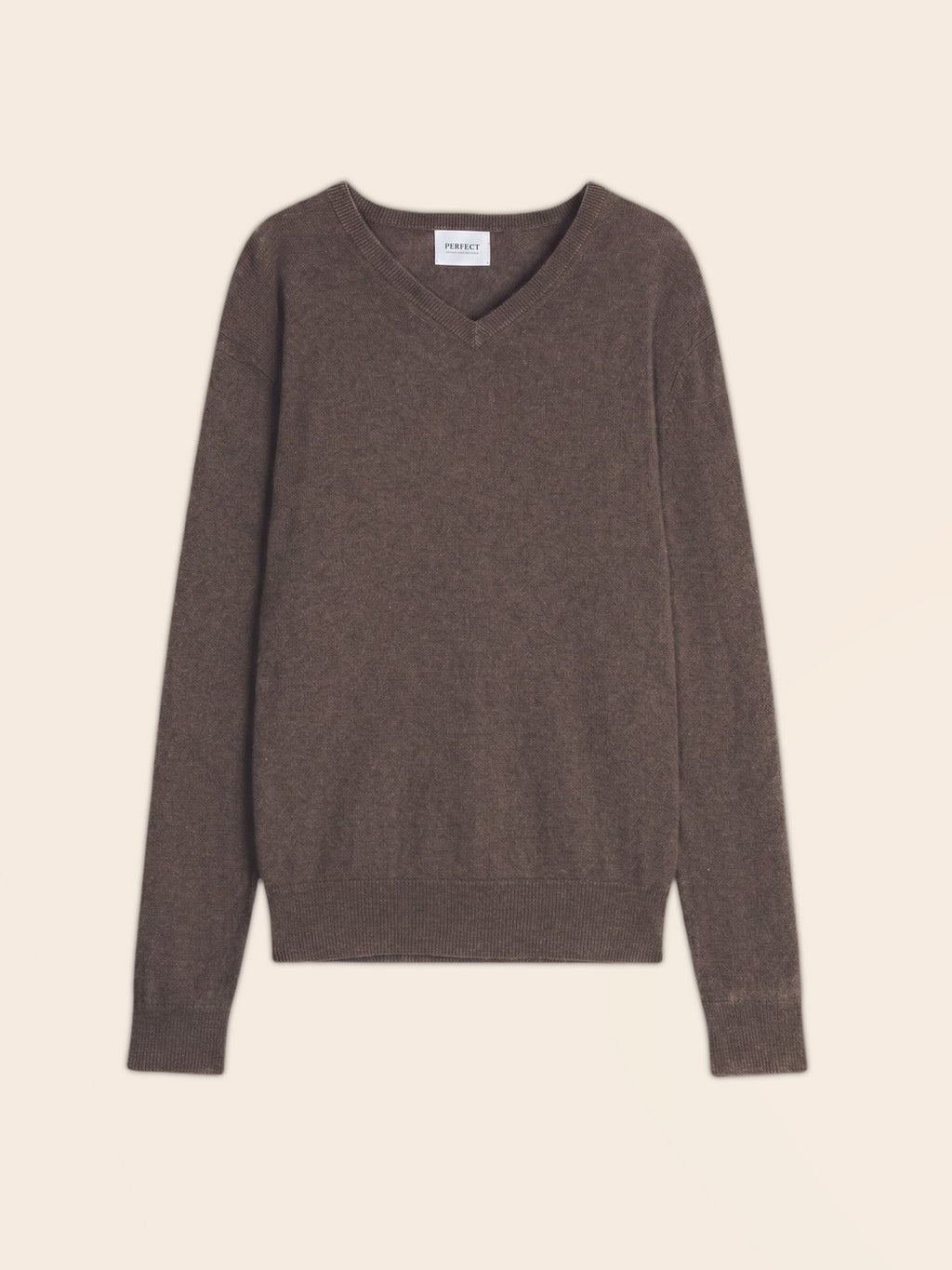 Pull Col V Alexander - Taupe Chiné