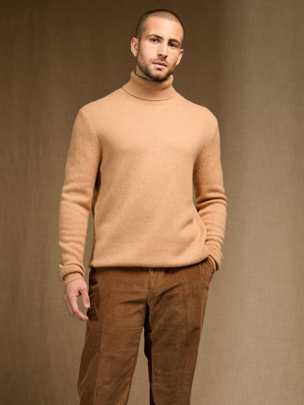 Pull Col Roulé Trevor - Sahara