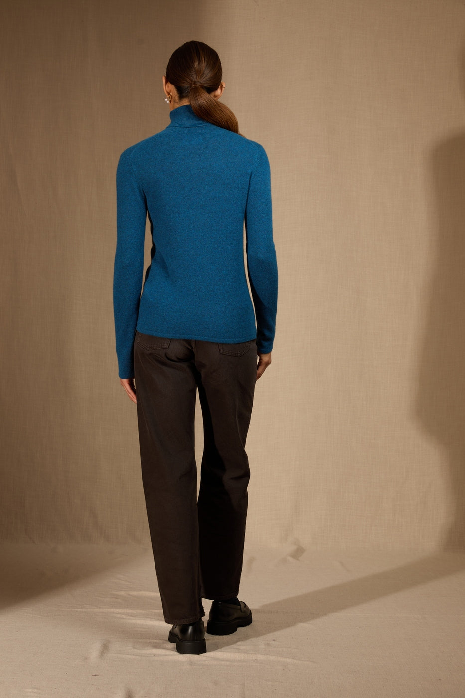 Pull Col Roulé Ashley - Atlantique Chiné