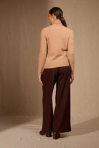 Pull Col Roulé Ashley - Sahara