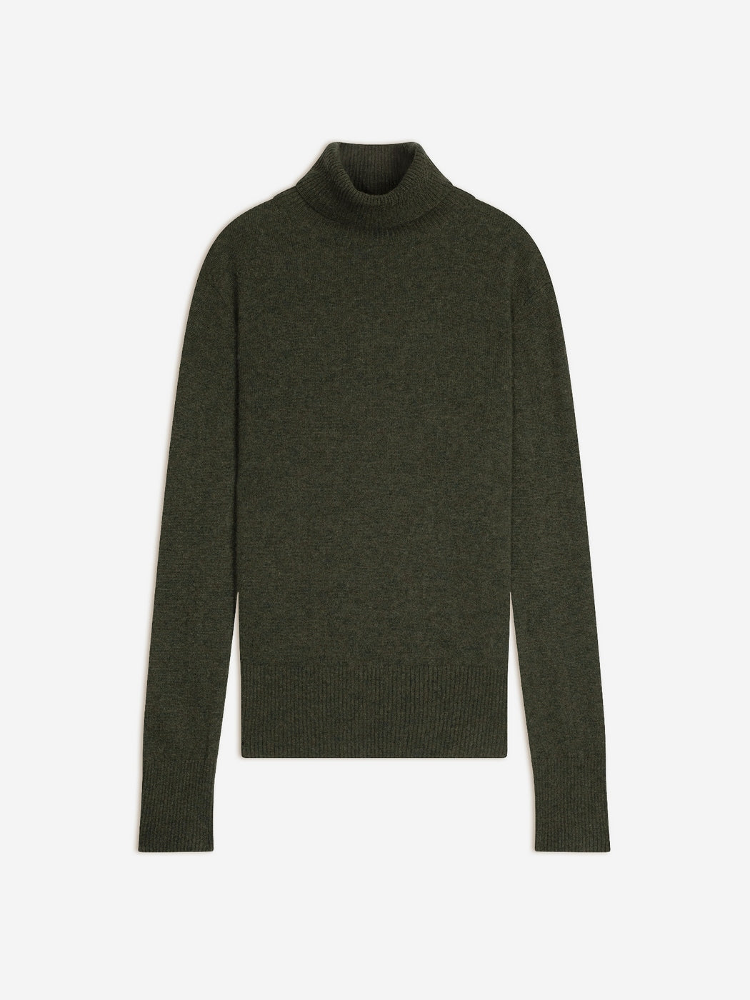 Pull Col Roulé Tracy - Vert Armée Chiné