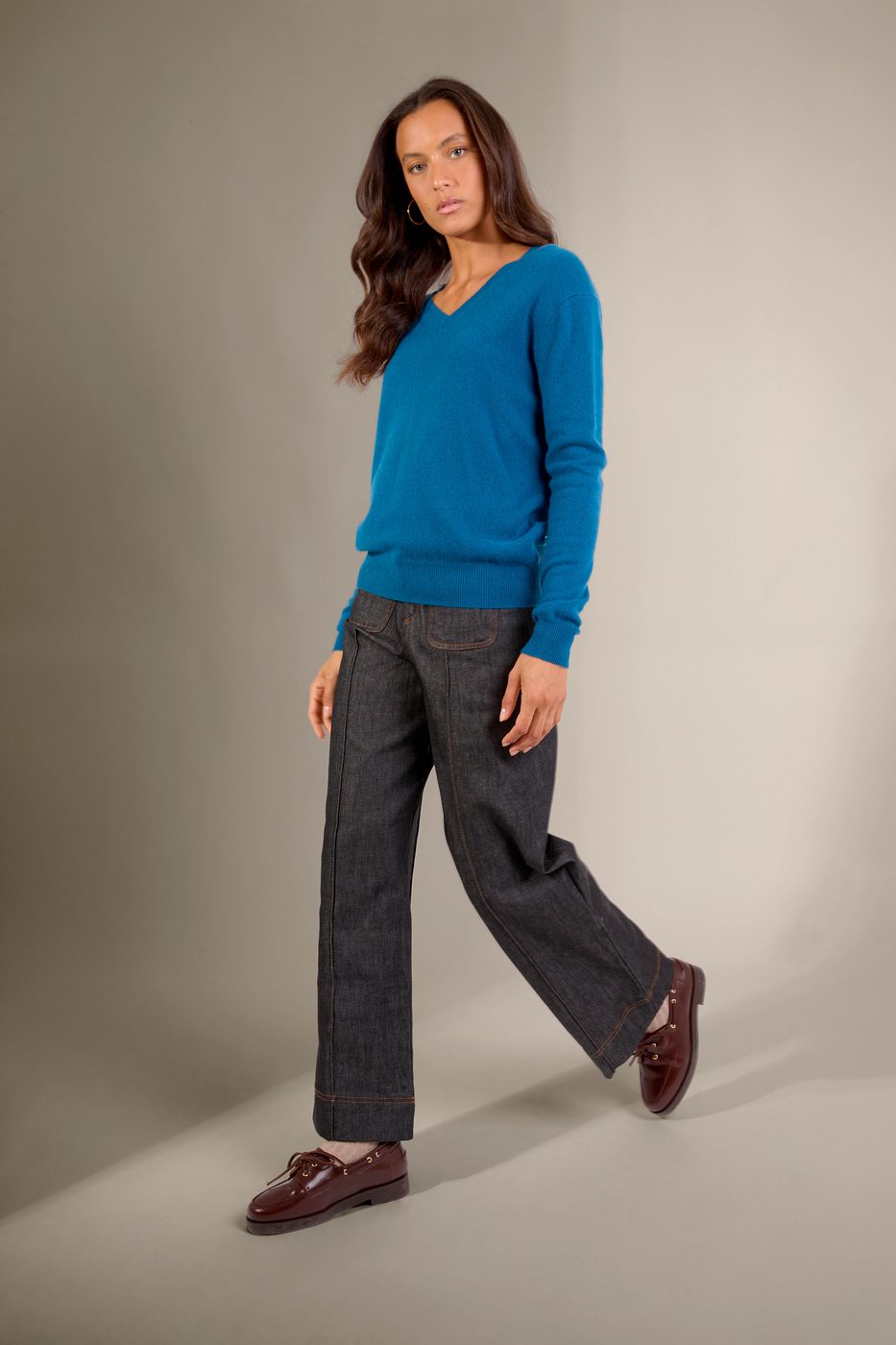 Pull Col V Kalie - Paon