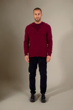 Gilet Zippé Capuche Eldo - Bordeaux