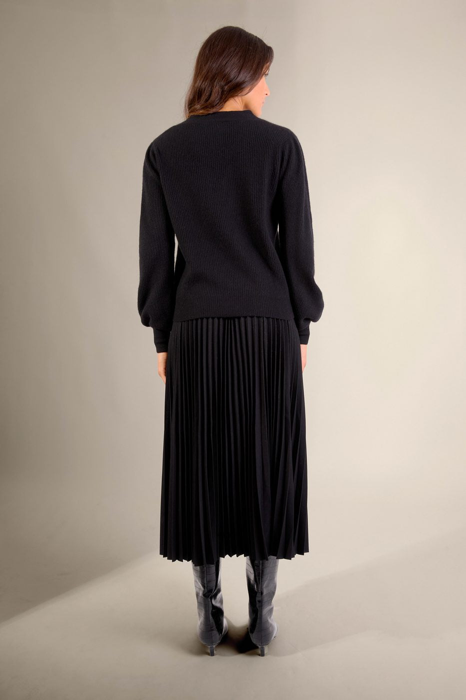Pull Col Lavallière Ruba - Noir