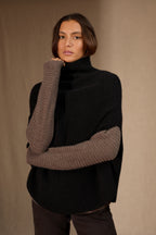 Cape Col Montant 6 Fils Gache - Noir