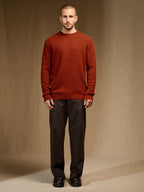 Pull Col Rond 4 Fils - Aksel - Paprika