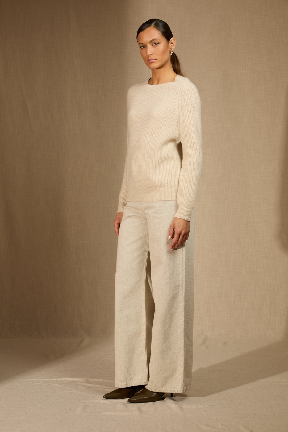 Pull Col Rond 4 Fils - Oceane - Avoine