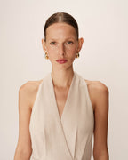 Vestido Midi Perla - Beige