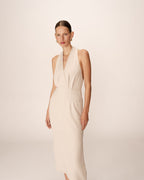Vestido Midi Perla - Beige