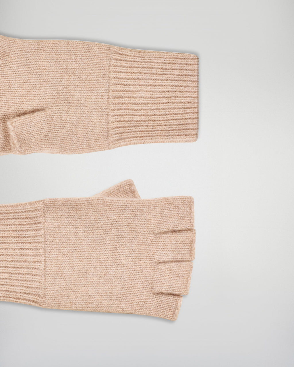 Mezzi Guanti Corti - Beige Chiné - Unisex