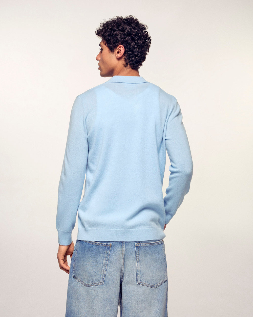 Camisa de manga larga - Azul bebé