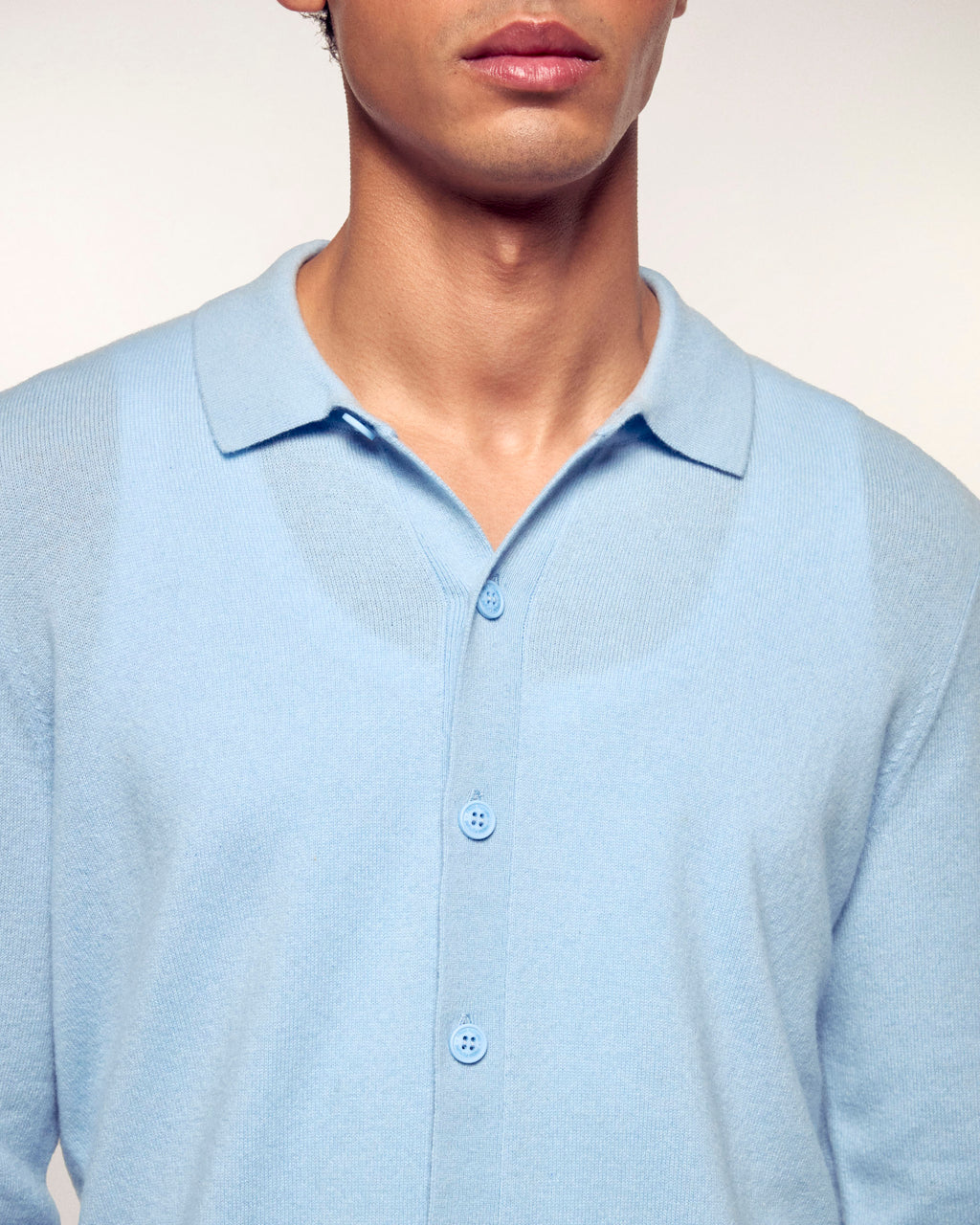 Camisa de manga larga - Azul bebé