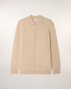Camisa de manga larga - Beige jaspeado