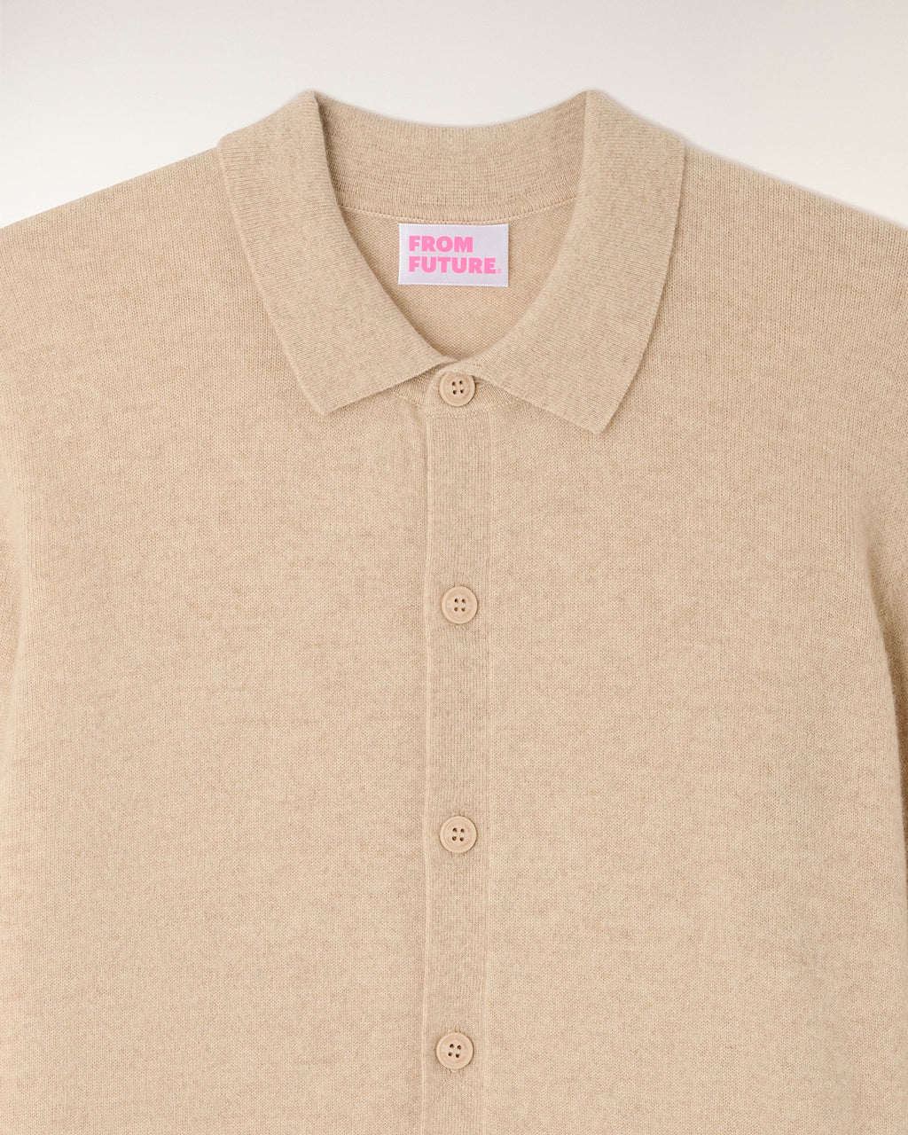 Camisa de manga larga - Beige jaspeado