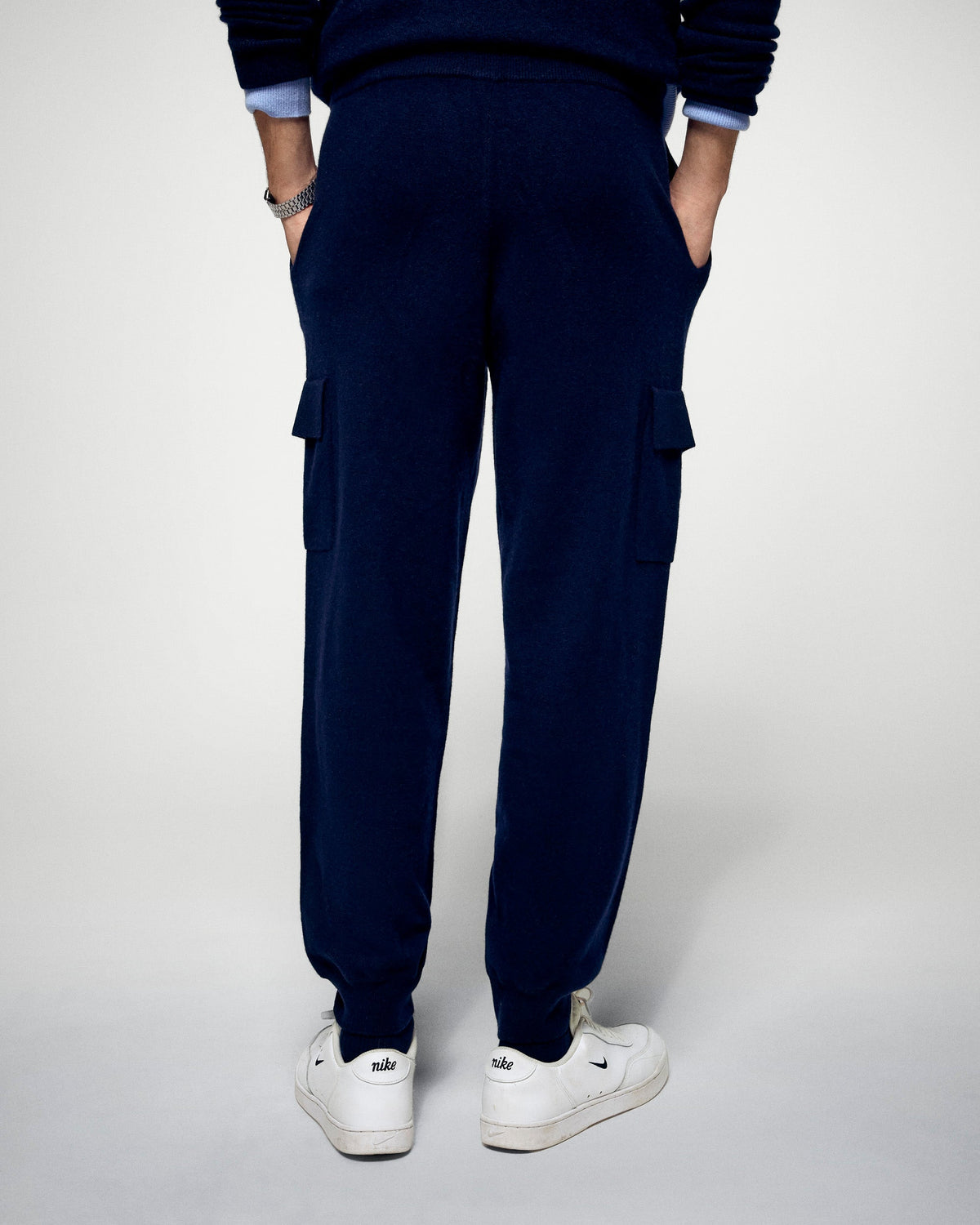 Pantalón de Chándal Recto Cargo - Navy - Hombre