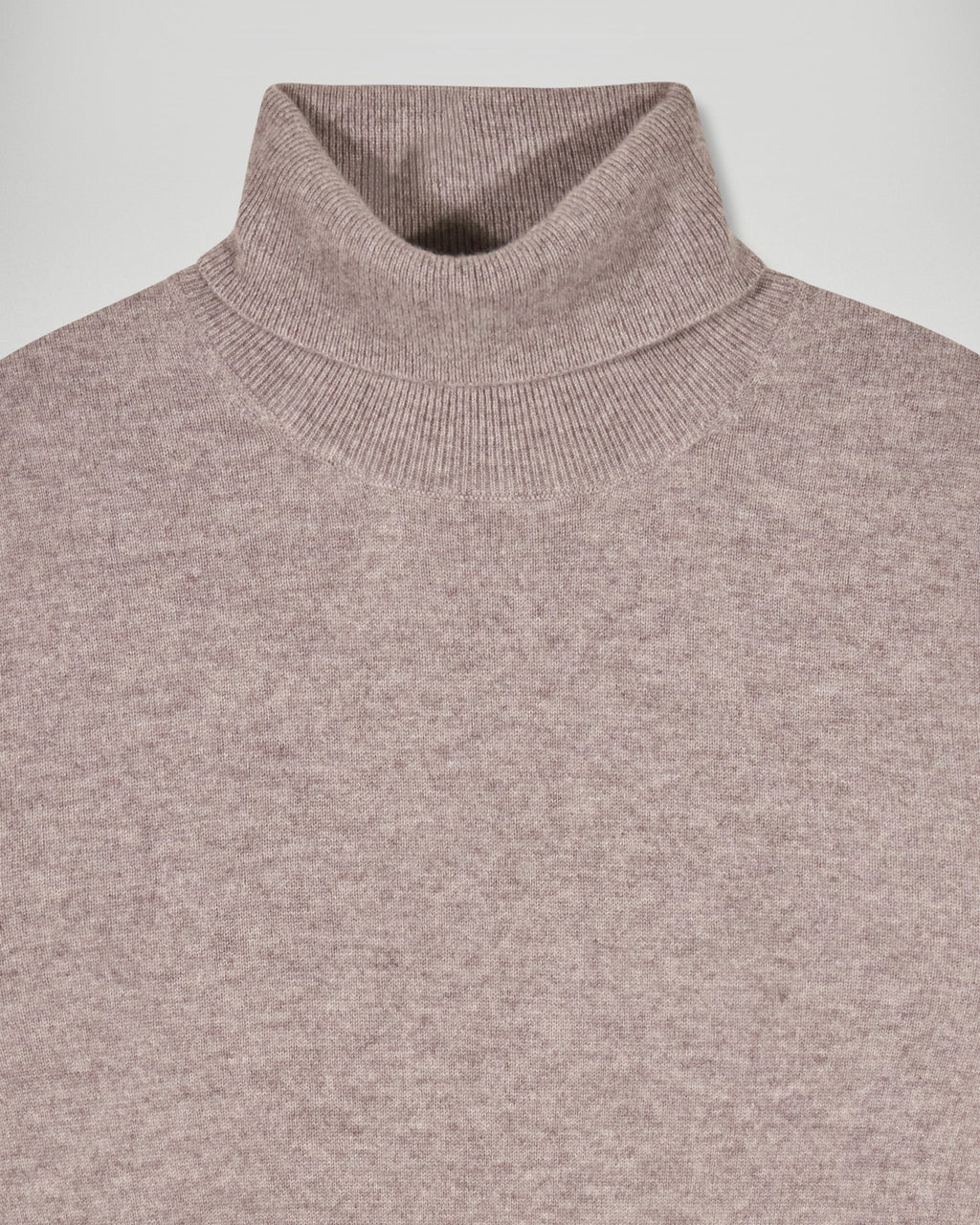 Maglione Collo Alto - Taupe Melange - Uomo