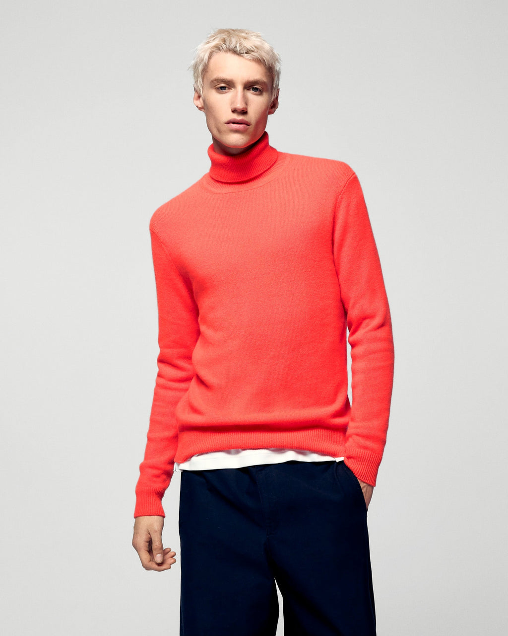 Jersey grueso de cuello alto - Cosmic Orange - Hombre