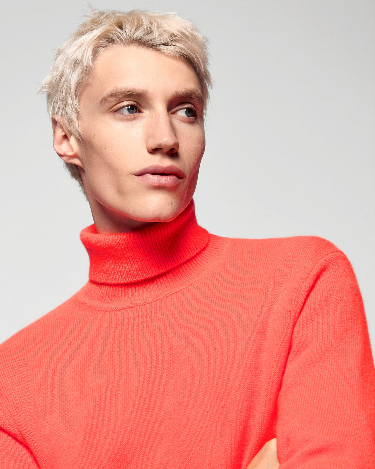 Jersey grueso de cuello alto - Cosmic Orange - Hombre