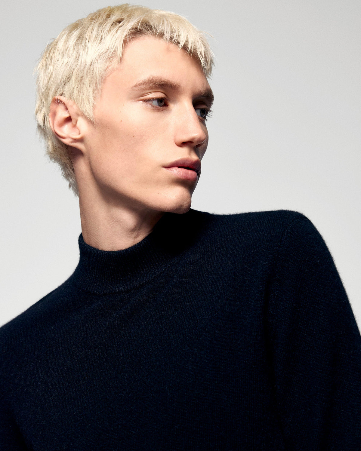 Jersey de Cuello Alto - Negro - Hombre
