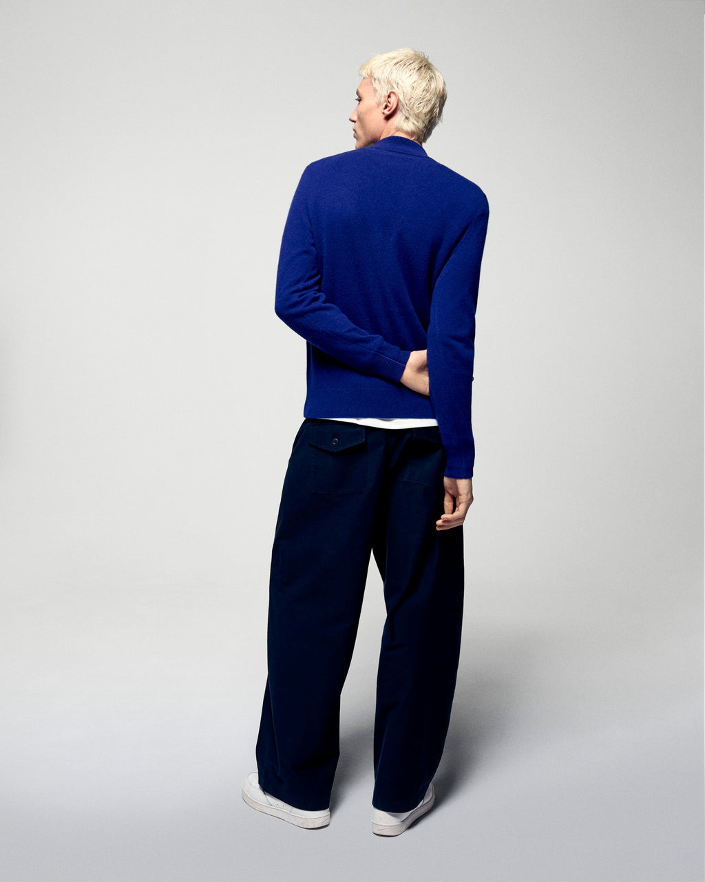 High-Neck Jumper - Crown Blue - Men