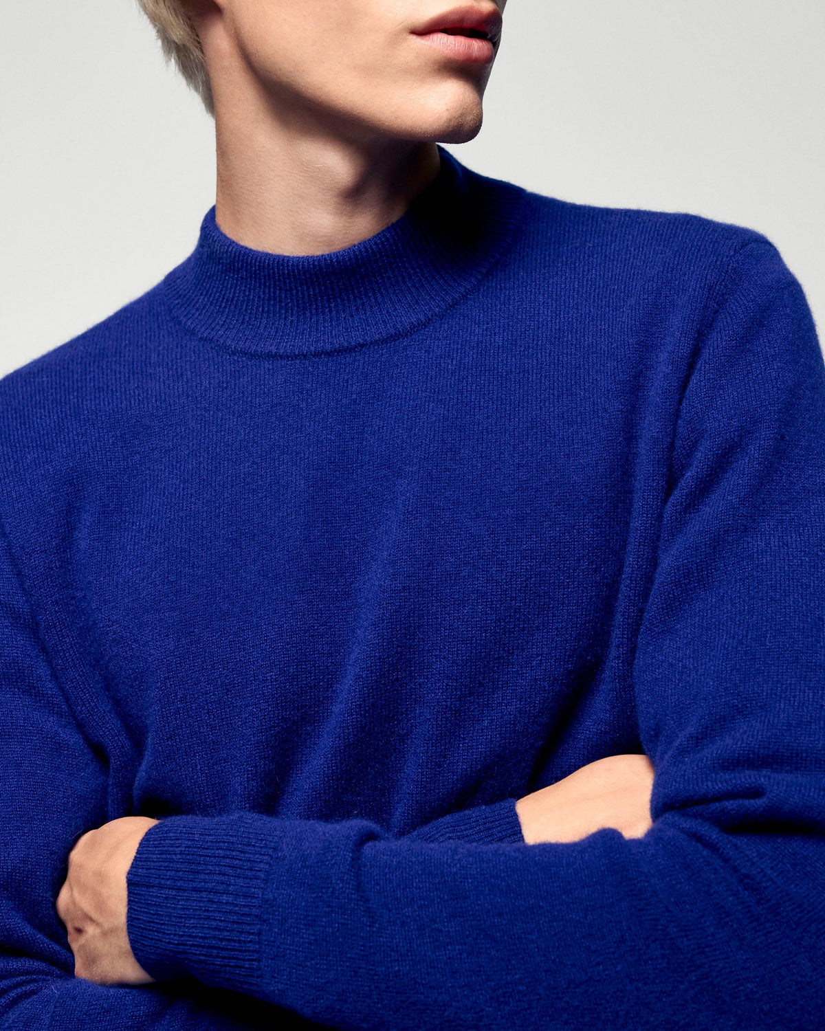 High-Neck Jumper - Crown Blue - Men