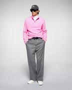 Maglione Collo Zip - Luminous Pink - Uomo