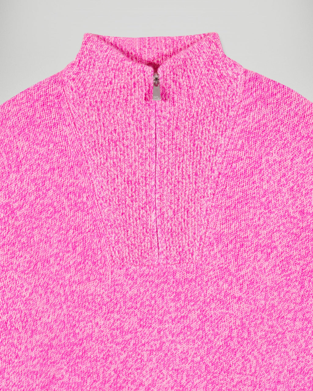 Maglione Collo Zip - Luminous Pink - Uomo
