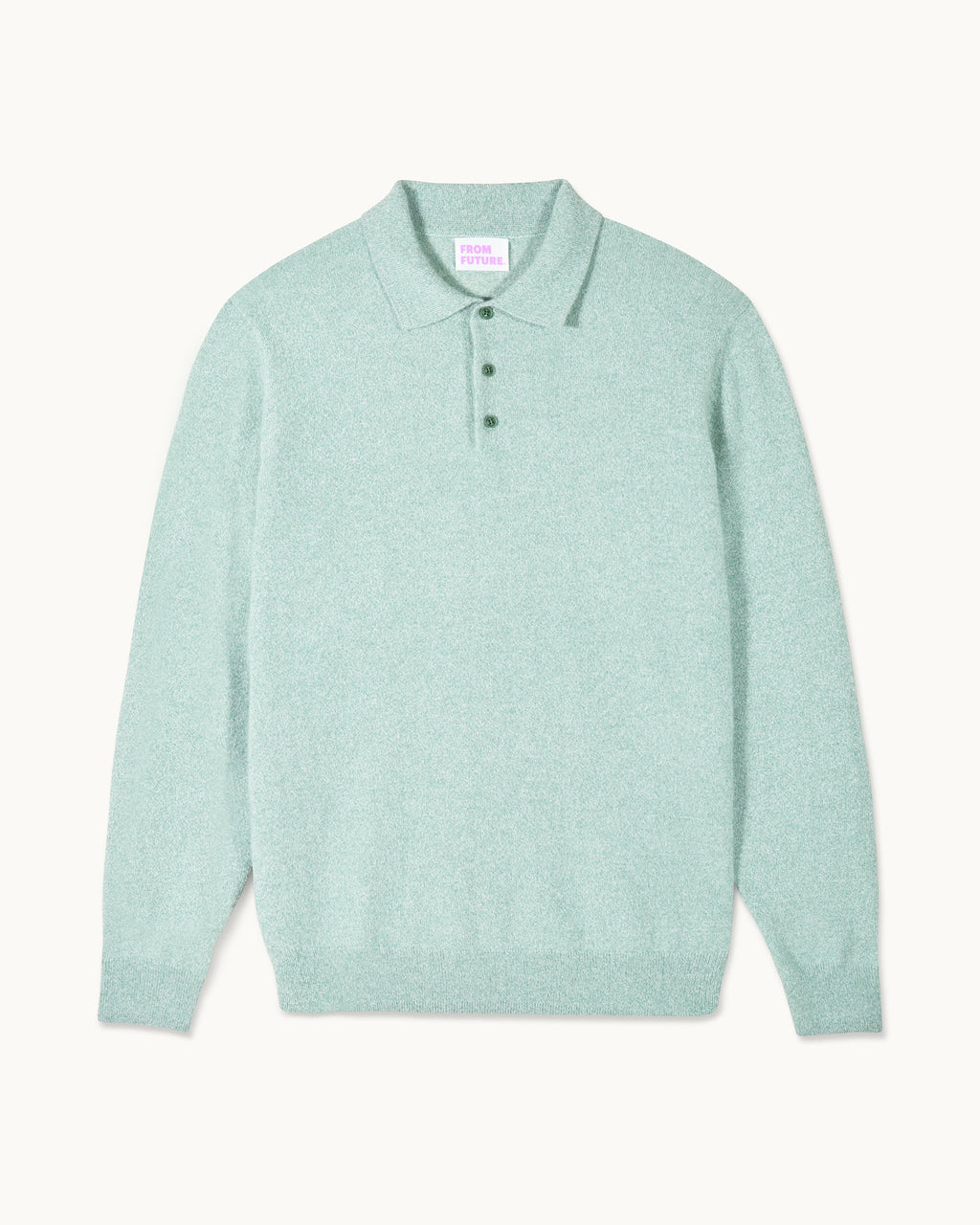 Polo Collar Jumper - Storm Green Mln - Men
