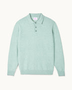 Polo Collar Jumper - Storm Green Mln - Men