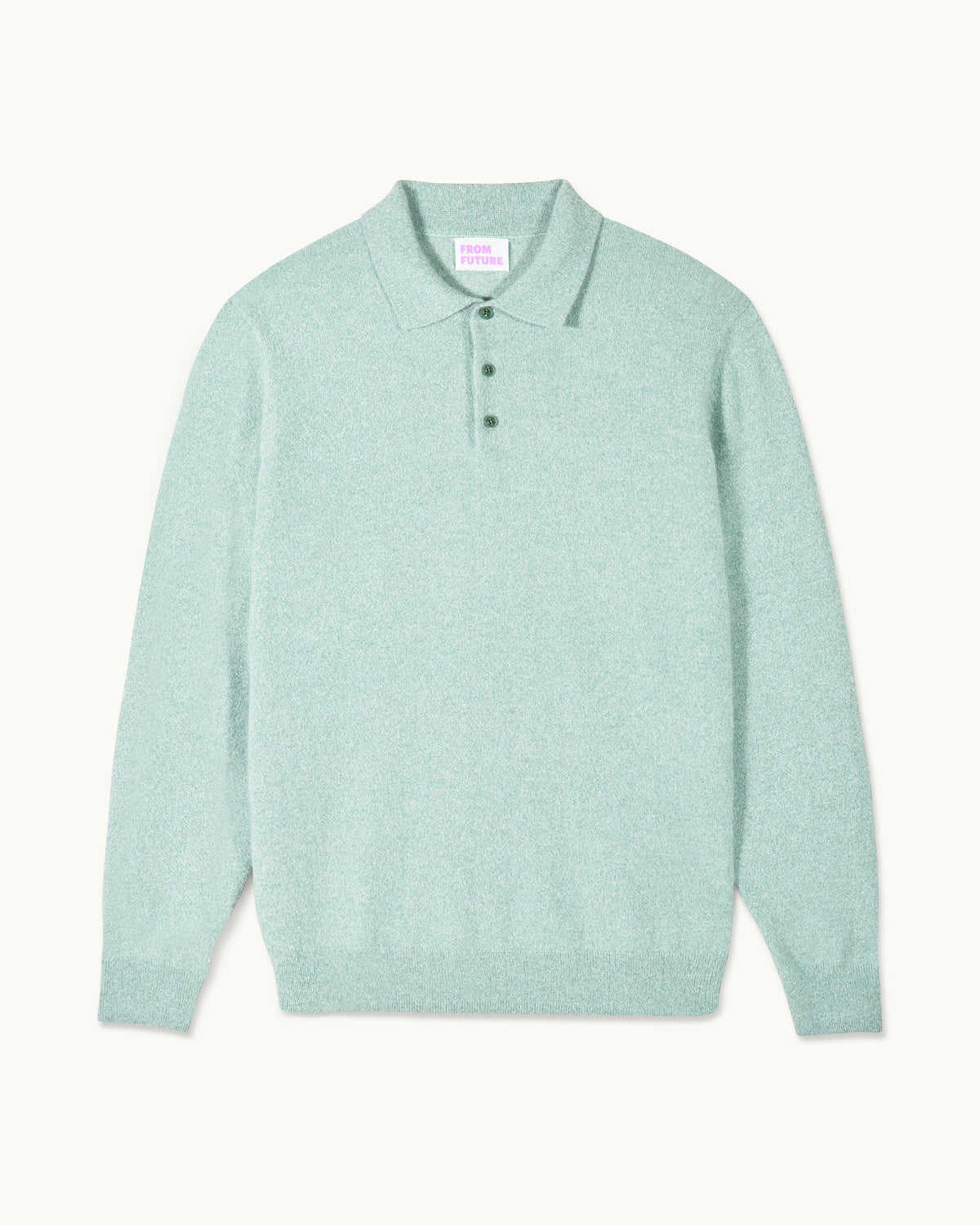 Polo Collar Jumper - Storm Green Mln - Men