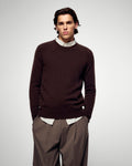Pull Col Rond - Chocolat - Homme