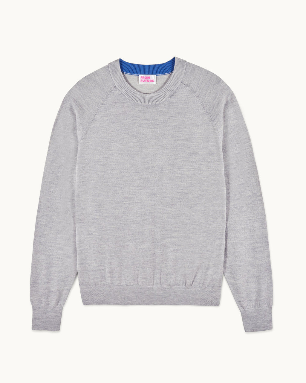 Jersey de cuello redondo - 1502 Gris jaspeado claro - Hombre