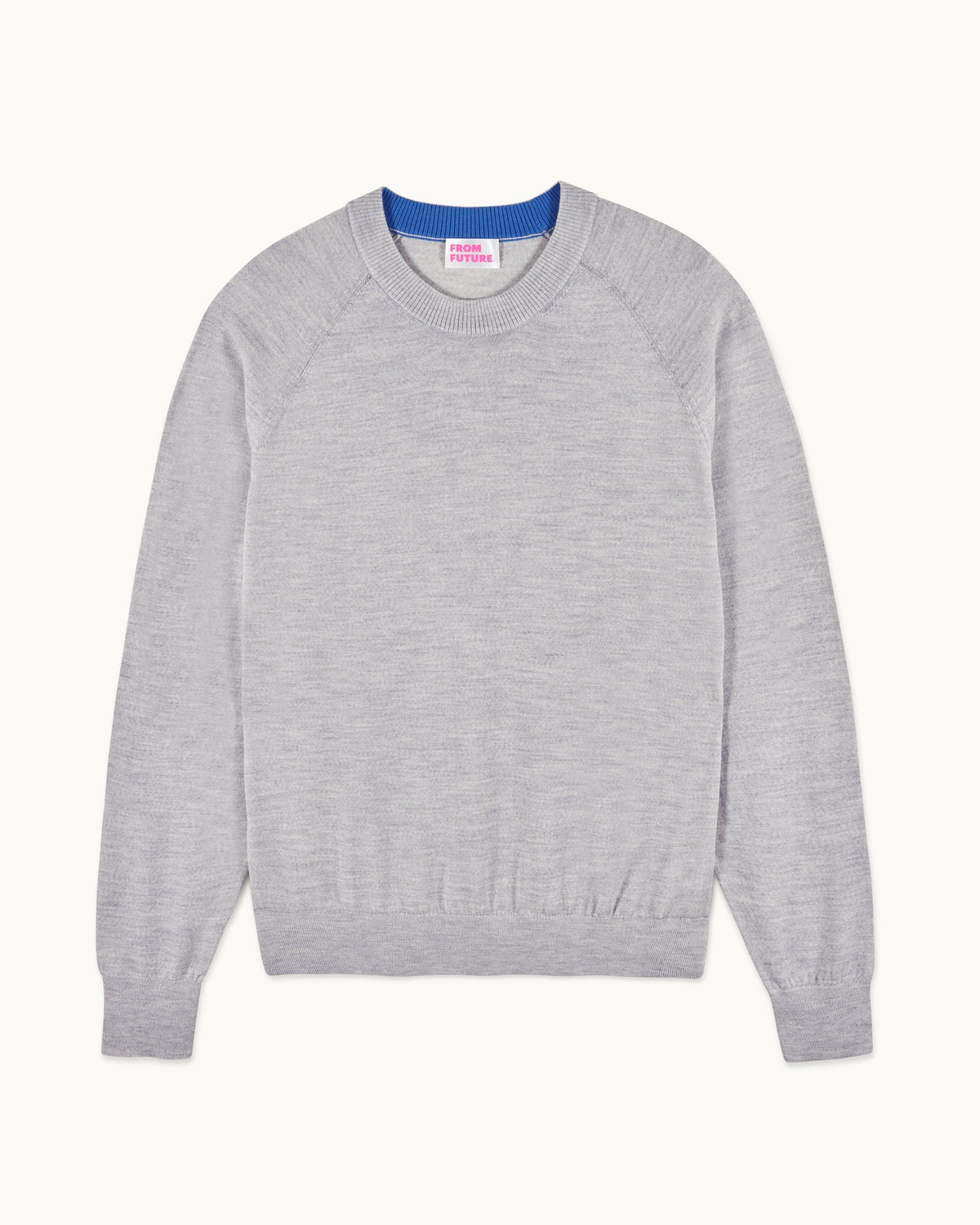 Jersey de cuello redondo - 1502 Gris jaspeado claro - Hombre