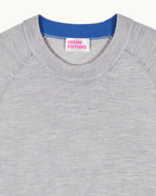 Jersey de cuello redondo - 1502 Gris jaspeado claro - Hombre