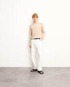 Pull Col Rond - Beige Chine - Homme