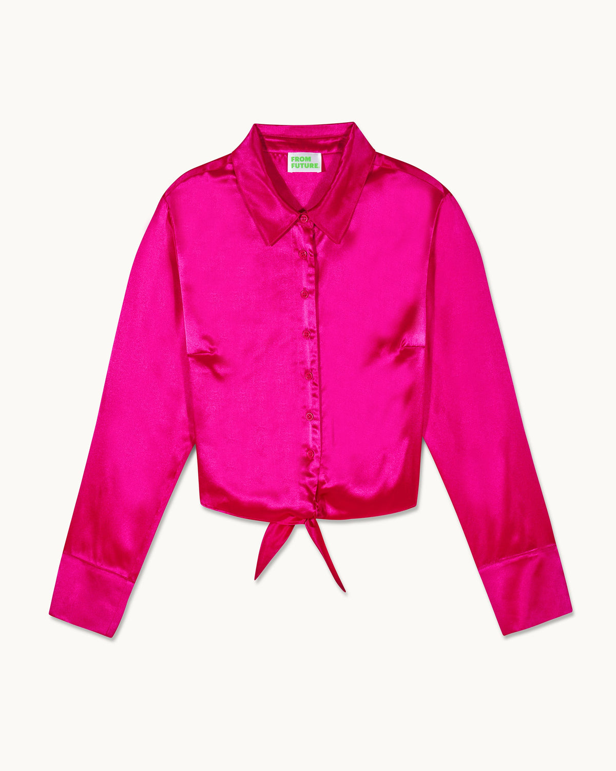 Camisa de Manga Larga Emma - Tropical Raspbe - Mujer