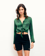 Camisa de Manga Larga Emma - Tropical Raspbe - Mujer