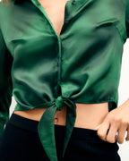 Camisa de Manga Larga Emma - Tropical Raspbe - Mujer