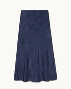 Gonna Midi Gina - Navy Jacquard - Donna
