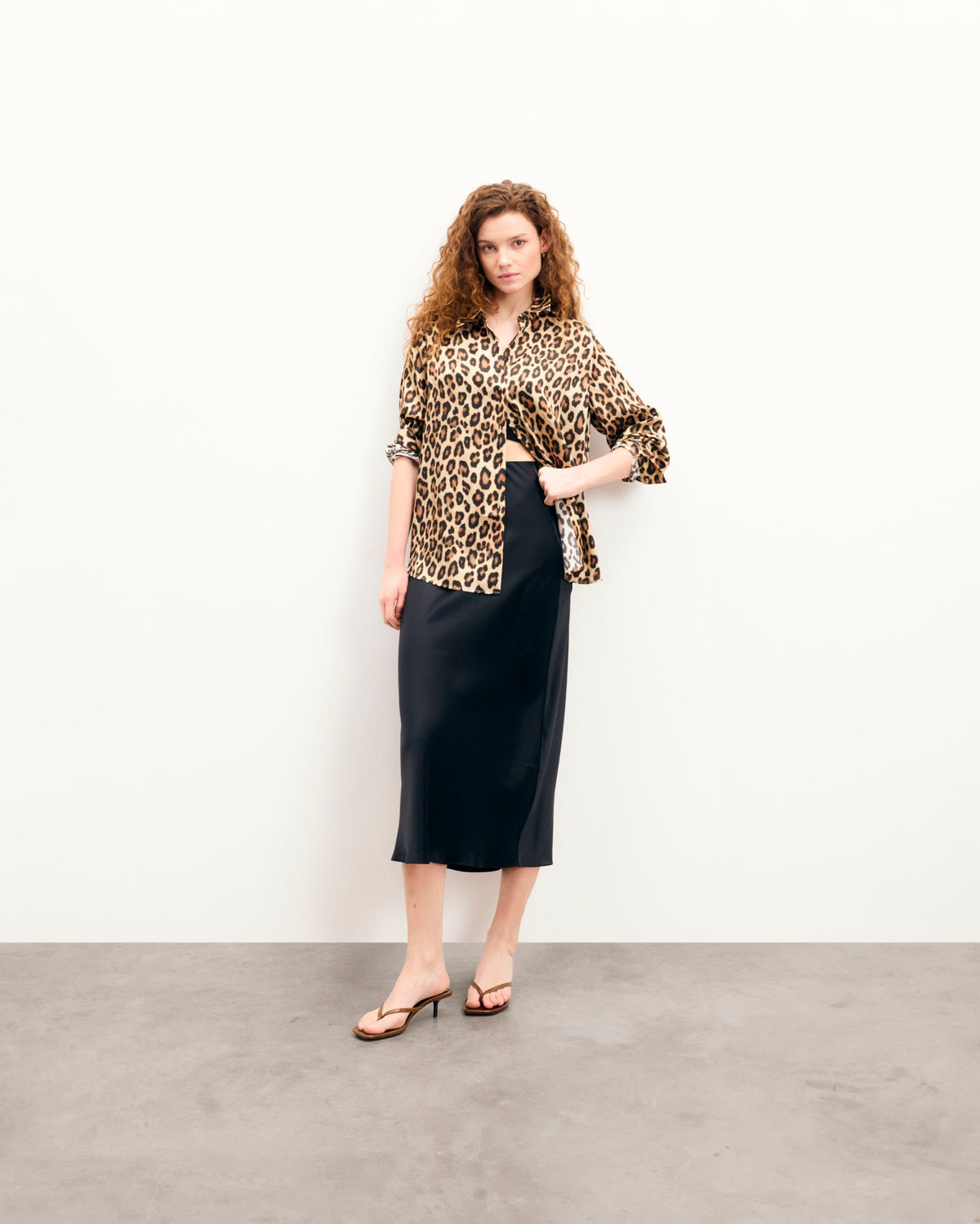 Falda Midi Vicky - Champán - Mujer