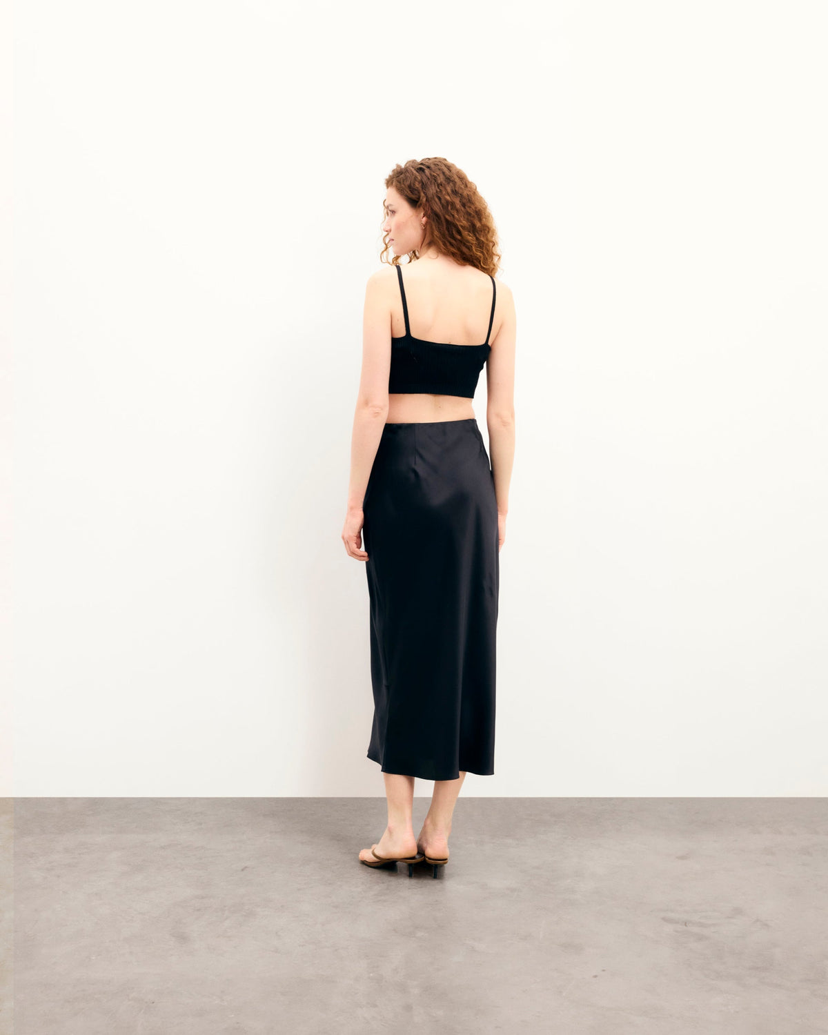 Falda Midi Vicky - Champán - Mujer