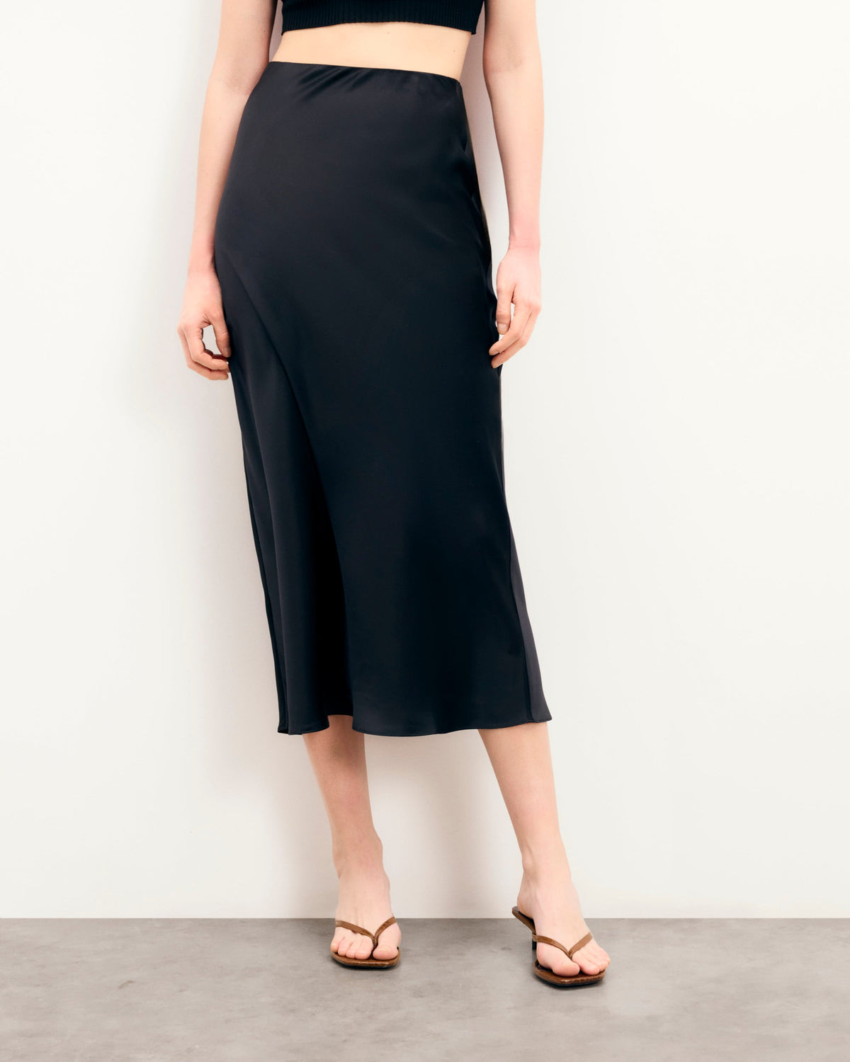 Falda Midi Vicky - Champán - Mujer